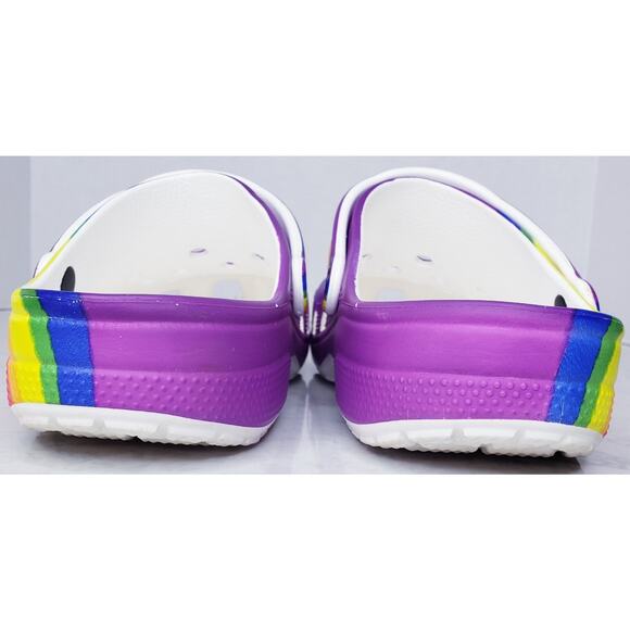 Crocs Classic Clogs Rainbow Dye Multicolor Men\'s Size 12 Comfort Slip On Shoes main image 7